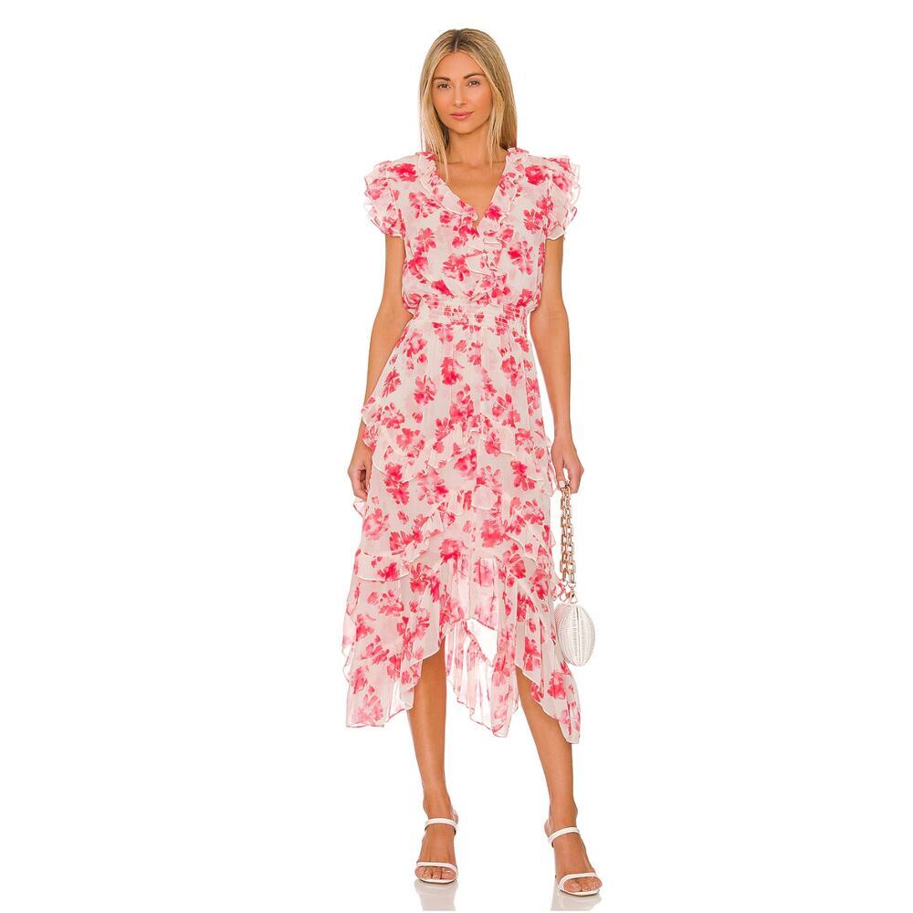 MISA Los Angeles Dakota Dress in Pink Floral Size S